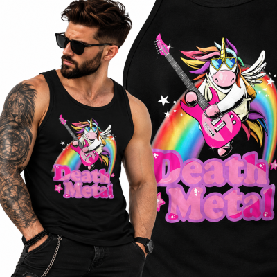 TANK TOP HORROR UNICORN ROCK GIFT